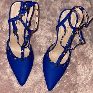 Glaze blue heels